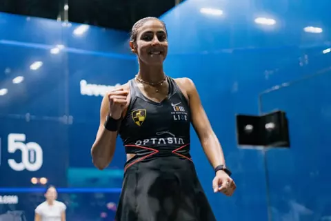 هانيا الحمامي تتوج ببطولة الجونة للإسكواش للمرة الثانية